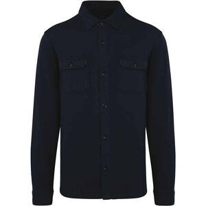 Native Spirit Unisex Adult Faded Brushed Fleece Overshirt / Navy